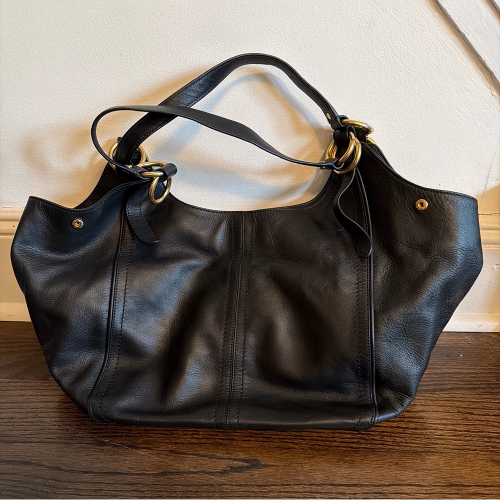 Cole Haan Black Leather Shoulder Bag